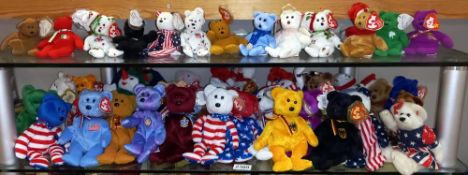 A good lot of TY Beanie babies , Teenie Babies & 2 TY bears