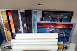 A quantity of Doctor Who posters etc