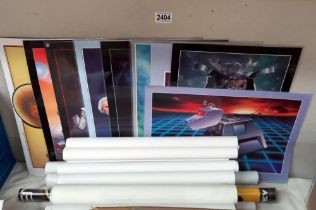 A quantity of Doctor Who posters etc