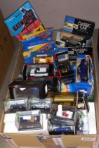 A large box of mixed make & scale diecast including matchbox