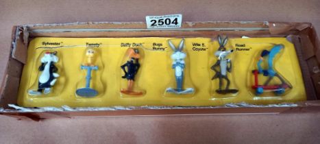 A quantity of rare unicorn minatures Circa 1987 - 1995 painted white metal figures, Warner Bros