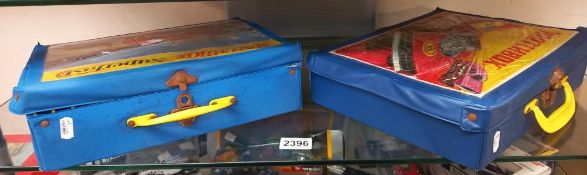 2 Matchbox cases & car contents