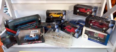 A quantity of boxed Diecast including Corgi, EFE & Shell classico Ferrari etc