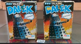 2 Boxed Palitoy Doctor Who Daleks complete but untested