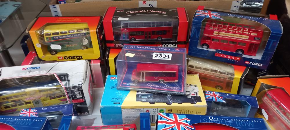 A good lot of boxed Corgi buses including trams - Image 2 of 4