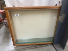 A model collectors display cabinet with 5 glass shelves. 64 x 53cm