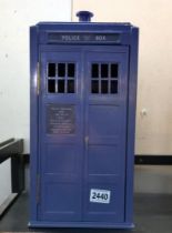 A Holdcourt Ltd London Doctor Who Tardis telephone 20 x 20 x 44cm