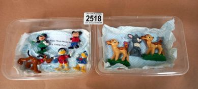 A quantity of rare unicorn minatures Circa 1987 - 1995 painted white metal figures, Disney including