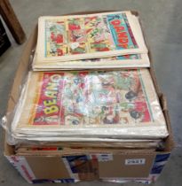 A quantity of Dandy comics 1949 - 1959 & Beano comics