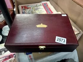 A Buchmann branch line Burton Agnes hall '00' gauge presentation pack in mahogany box