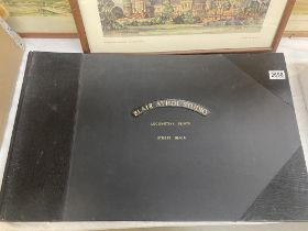 A Blair Athol studio locomotive prints, Stuart black album of hornby '00' box artwork