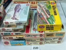 12 boxed Airfix model kits 1:72 scale believed to be complete