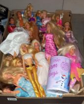 A large box of Sindy dolls etc