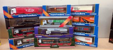 12 x Corgi Superhaulers including Eddie Stobart