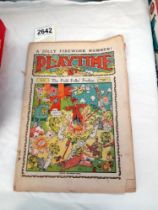 A vintage 'Playtime' comic Nov 3rd 1923 No 241 Vol 10 All pages present.