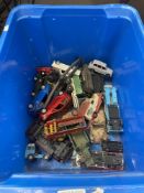 A box of playworn mixed Diecast including Dinky & matchbox