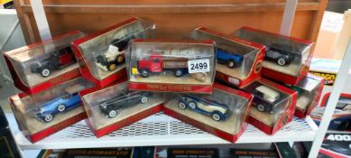 13 x Boxed Matchbox models of yesteryear vehicles