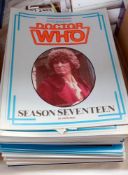A quantity of 1980's Doctor Who files magazines
