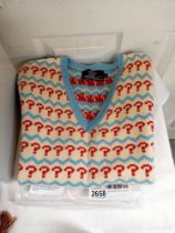 An Official Dr Who,The Doctor. Sylvester McCoy tank top sweater. New size large