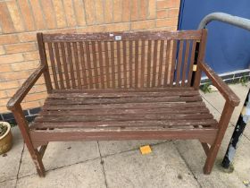 Wooden garden bench Approx 48inches wide