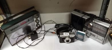 2 Vintage radios & A vintage camera