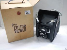 A boxed early 20th century 8mm editor viewer, looks unused.
