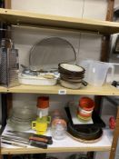 Two Shelves Of Kitchen wares