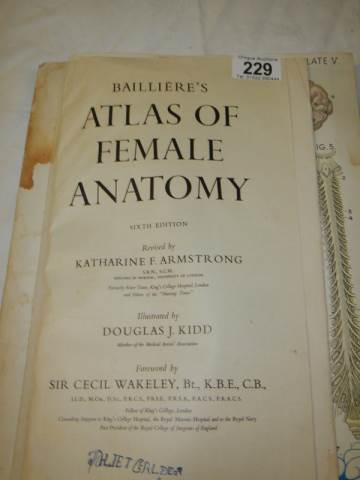 An Atlas of Female Anatomy, in poor condition. - Image 8 of 8