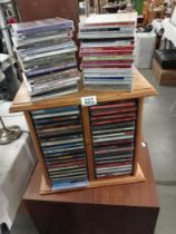 A CD rack & CD's