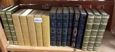 A shelf of library quality books