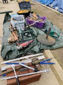 Large lot of rusty tools ect for scrap