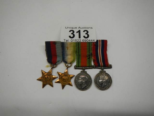 A set of four miniature WW2 medals.
