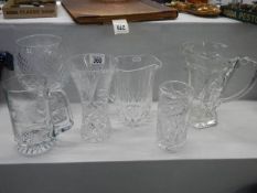 A mixed lot of cut glass items. COLLECT ONLY.