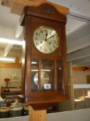 An Edwardian wall clock, COLLECT ONLY.