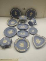 Twelve piece of Wedgwood Jasper ware.