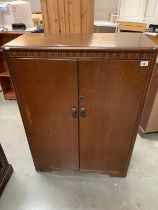 Small dark wood vintage bedroom units