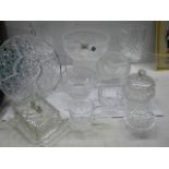 A good lot of cut and other glass ware, COLLECT ONLY.
