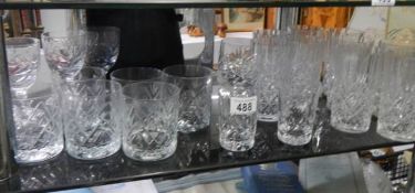 A good lot of cut glass. COLLECT ONLY.