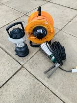 25 meter extension reel with torch and chip on lamp