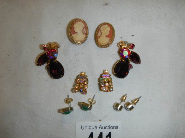 Five good pairs of earrings.