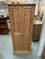 Small solid pine wardrobe