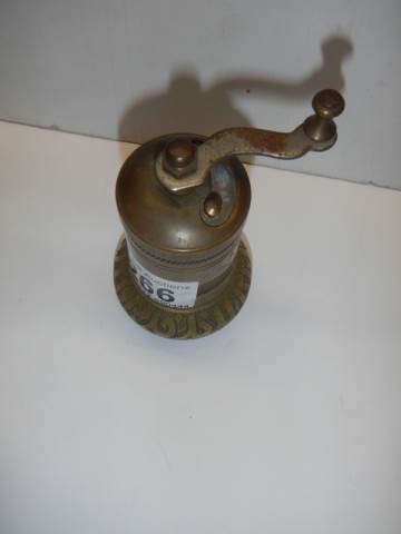 An old brass pepper grinder. - Image 2 of 3