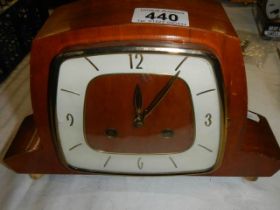 An arts and crafts mantel clock.