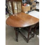 A gate leg table Width 75cm x 107 Length