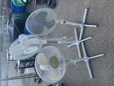 Set of 3 electric fans all tested & working