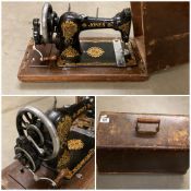 A Jones Sewing machine with original box