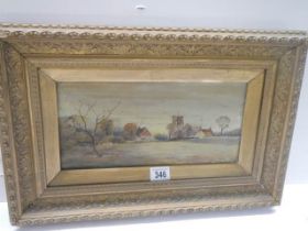 A framed oil on canvas painting signed Caudwell '98. 53 x 36 cm.