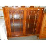 A good Edwardian display cabinet in good condition, COLLECT ONLY.