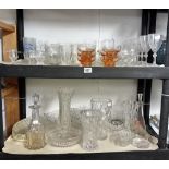 A quantity of glassware