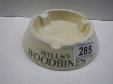 A Will's Woodbine ash tray.